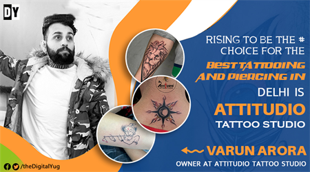 Rising to be the #1 choice for the best tattooing and piercing in Delhi is Attitudio Tattoo Studio