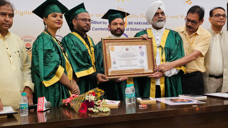 Honoring the Ink of Change: Dr. Sunil Kumar Verma Awarded Prestigious Doctorate